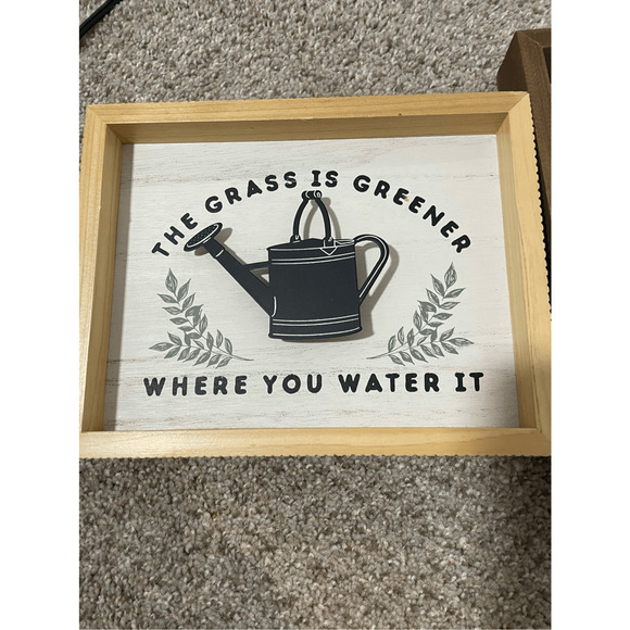 Set of 2 Hobby Lobby Positive Thoughts Positivity Home Decor Signs - Picture 2 of 9